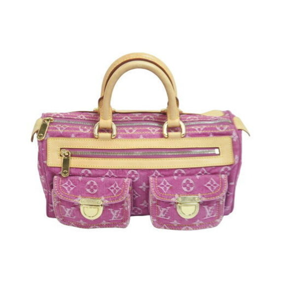 Louis Vuitton Handbag Denim Neo Speedy Pink No - Picture 1 of 8